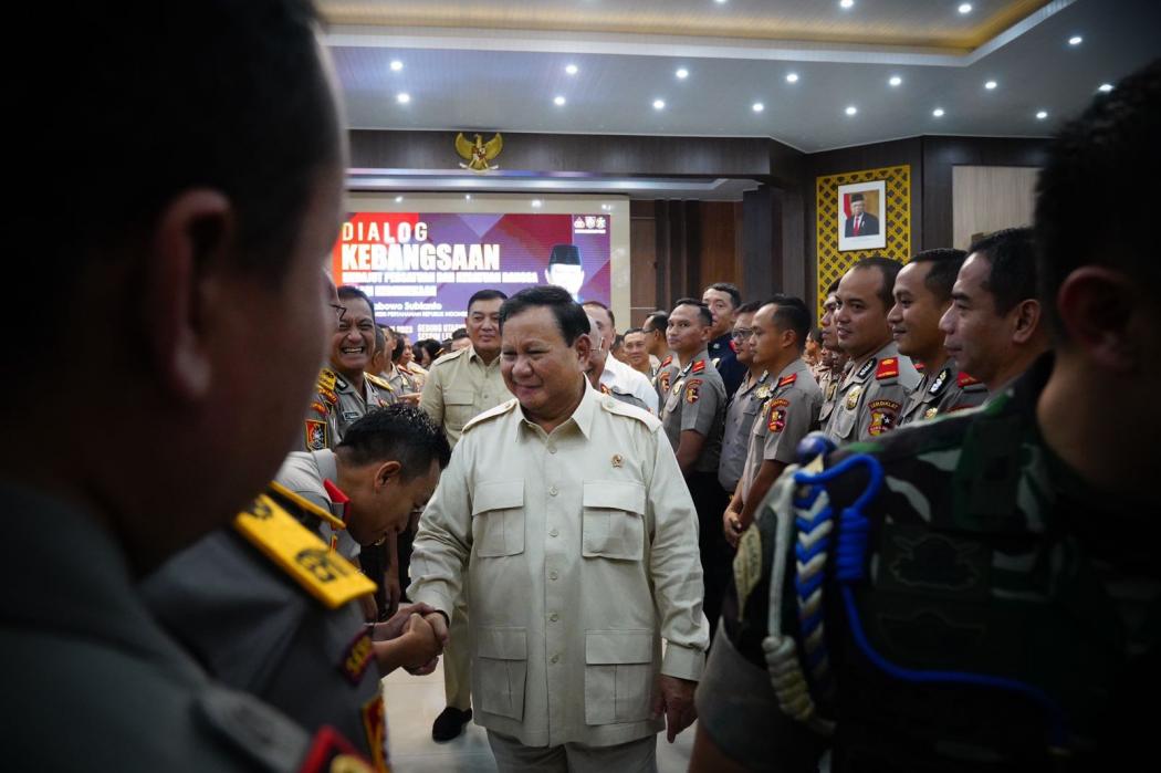 Di Sespim Polri, Prabowo Bicara tentang Ketangguhan dan Keunggulan