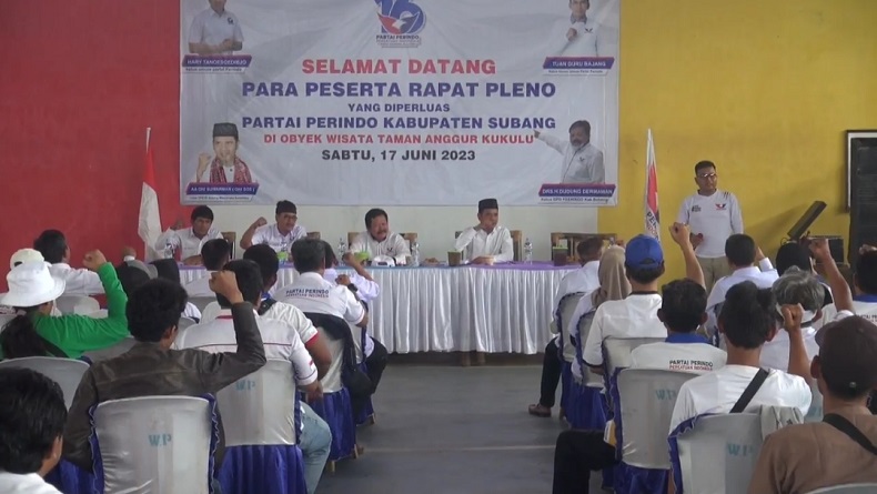 Rapat Pleno Partai Perindo Subang, Target Raih 150.000 Suara pada Pileg 2024