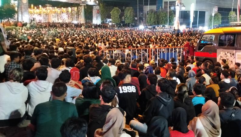 Euforia Ribuan Warga Solo Nobar Laga FIFA Matchday Timnas Indonesia Vs Argentina