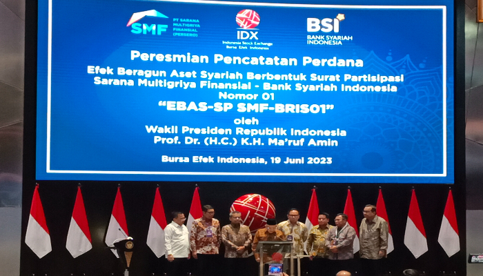 Wapres Resmikan Pencatatan Perdana EBA Syariah Berbentuk Surat Partisipasi Pertama di RI