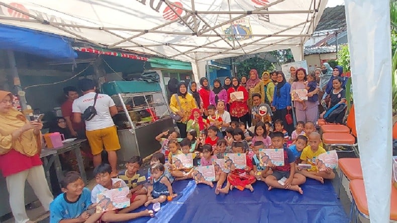 Warga Petojo Utara Antusias Ikuti Edukasi Gizi Baik Melalui Dongeng dari MNC Peduli