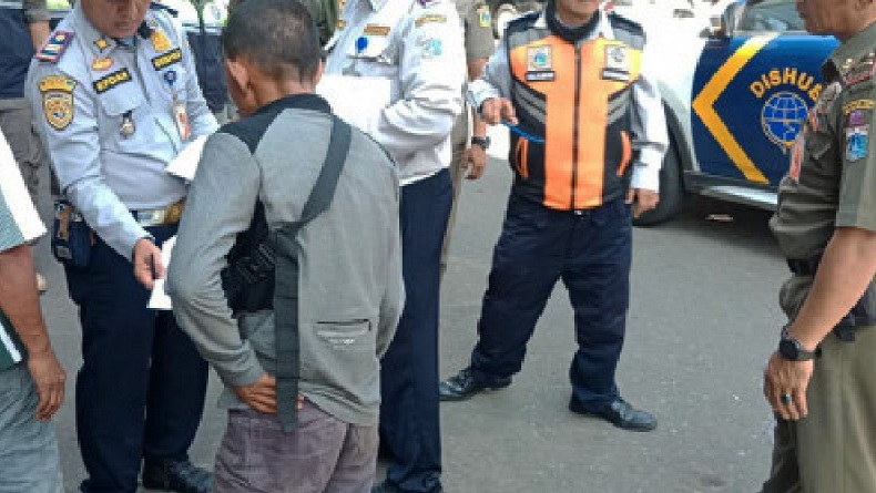 Meresahkan, 9 Juru Parkir Liar di Pasar Senen Jakpus Ditindak Sudinhub