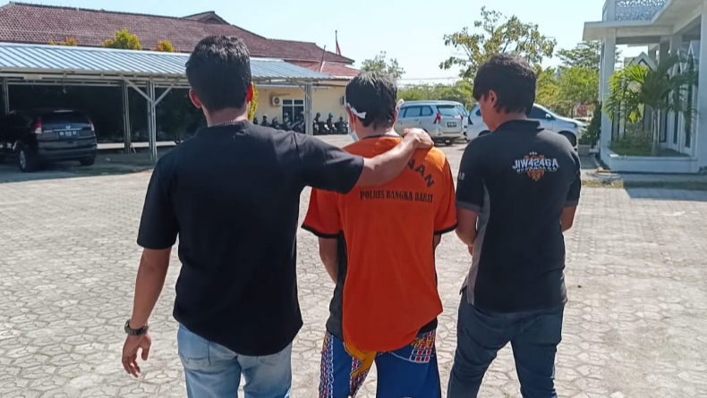 Simpan 57,29 Gram Sabu, Pria Asal Sumsel Ditangkap di Bangka Barat