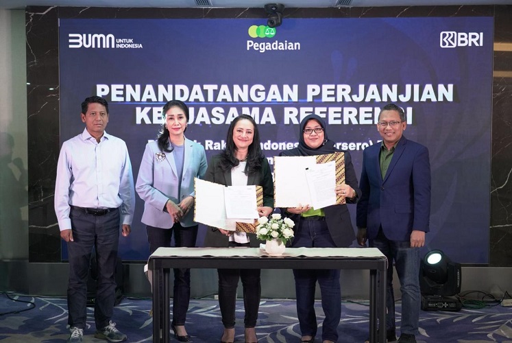 Bidik Nasabah Prioritas, Pegadaian dan BRI Jalin Kerja Sama Tawarkan Produk Unggulan