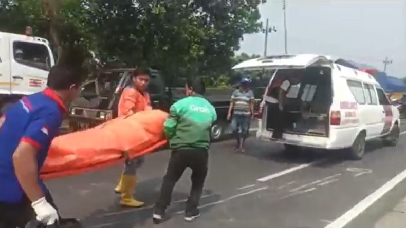 Kronologi Kecelakaan Maut di Sidoarjo, Motor Pedagang Tempe Oleng Jatuh ke Tengah Jalan