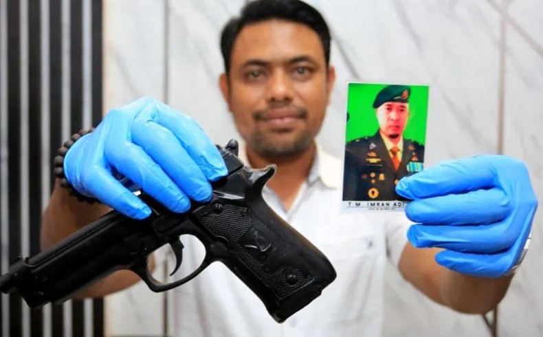 Polisi Tangkap TNI Gadungan di Aceh Ngaku Berpangkat Mayor Bawa Pistol Korek Api