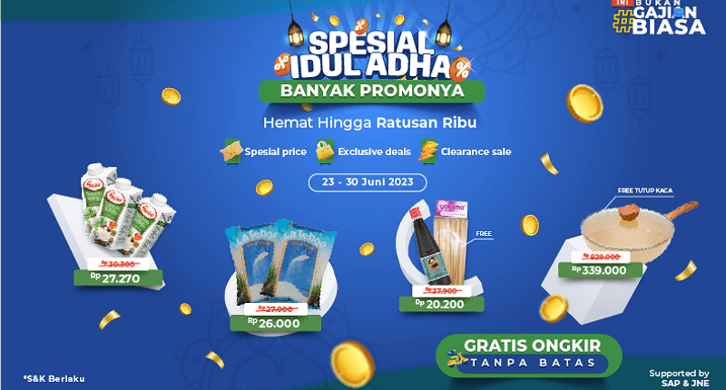 Promo terus di Spesial Idul Adha, Hemat hingga Ratusan Ribu + Gratis Ongkir di AladinMall