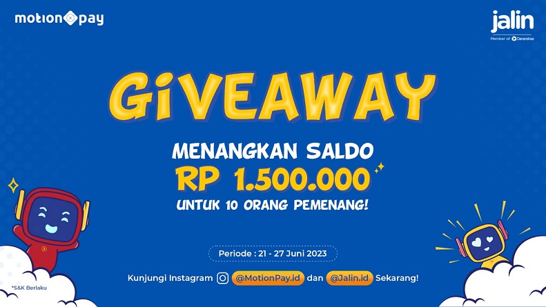 Tebak Fitur MotionPay dan Menangkan Hadiah Giveaway Total 1,5 Juta Rupiah!