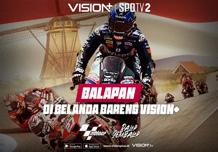 Jadwal Lengkap MotoGP Belanda 2023, Live di Vision+ Akhir Pekan Ini