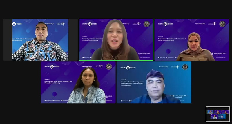 Mister Aladin Paparkan Cara Berdayakan Industri Pariwisata Lokal dalam Webinar bersama Kemenparekraf