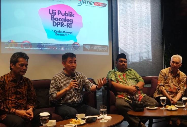 Ketua DPP Partai Perindo Christophorus Hadiri Diskusi Uji Publik Bacaleg DPR di Malang