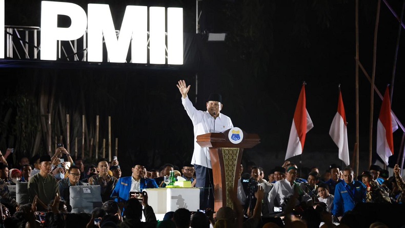 Prabowo Hadiri Harlah ke-63 PMII, Dorong Mahasiswa Berani dan Kuasai Ilmu Pengetahuan