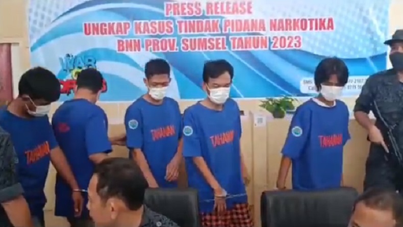 Bandar Narkoba Melintas di Banyuasin Ditangkap, 20 Kg Sabu asal Malaysia Disita