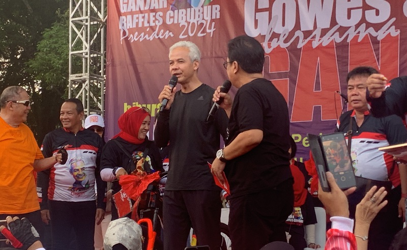 Temui Relawan di Cibubur, Ganjar Pranowo Diteriaki Presidenku