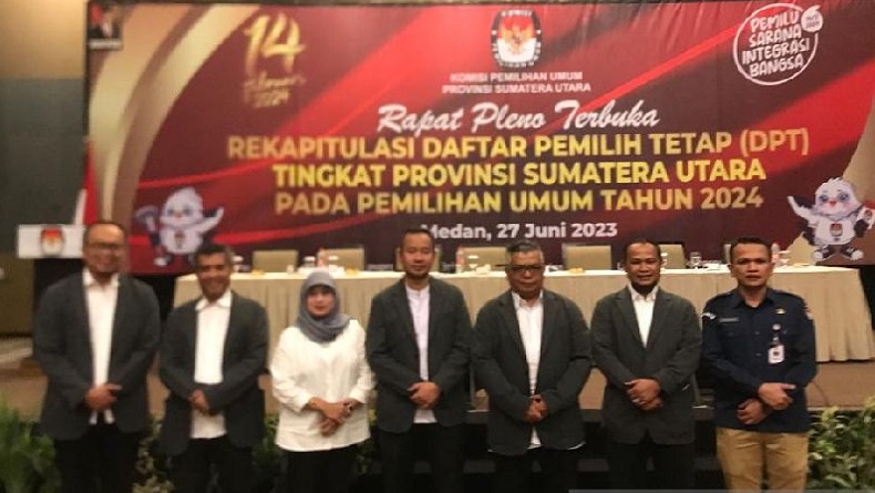 KPU Sumut Tetapkan DPT 10.853.940 di Pemilu 2024