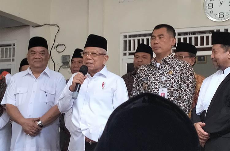 Wapres Ma'ruf Amin Dukung Upaya Penindakan Hukum di KPK