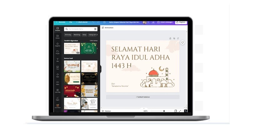  Cara Membuat Kartu Ucapan Idul Adha 2023, Hanya dengan 5 Langkah Sederhana