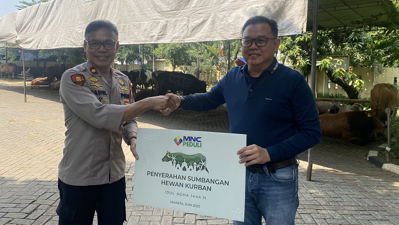 Terima Hewan Kurban dari MNC Peduli, Polres Jakpus Sampaikan Terima Kasih