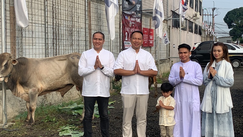 Berkurban Bersama Rakyat, Bacaleg Partai Perindo Ressa Herlambang: Berbagi Itu Penting