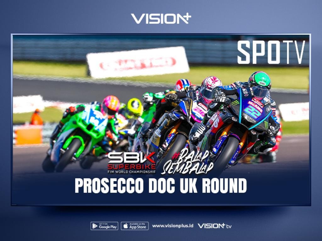 Balapan Makin Panas, Nonton World Superbike Prosecco DOC UK Round 2023 di Vision+