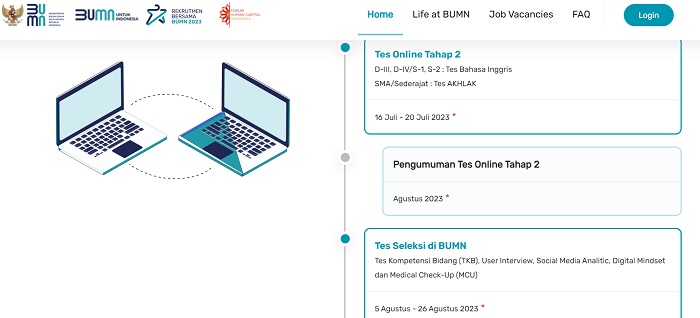 Timeline BUMN 2023 dari Pendaftaran sampai Pengumuman Final