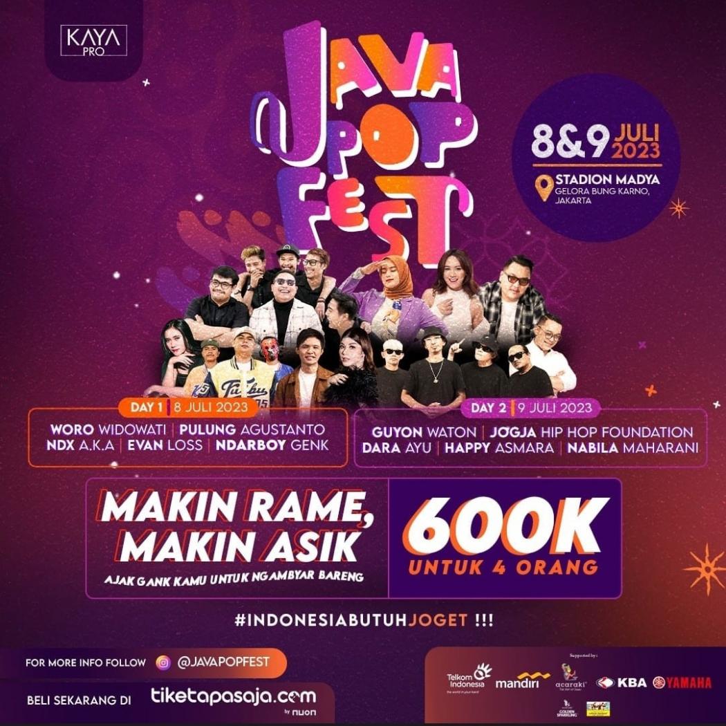 Java Pop Festival 2023 Hadir Rayakan Budaya Jawa dan Berdayakan Perempuan di Dunia Musik, Catat Tanggalnya!