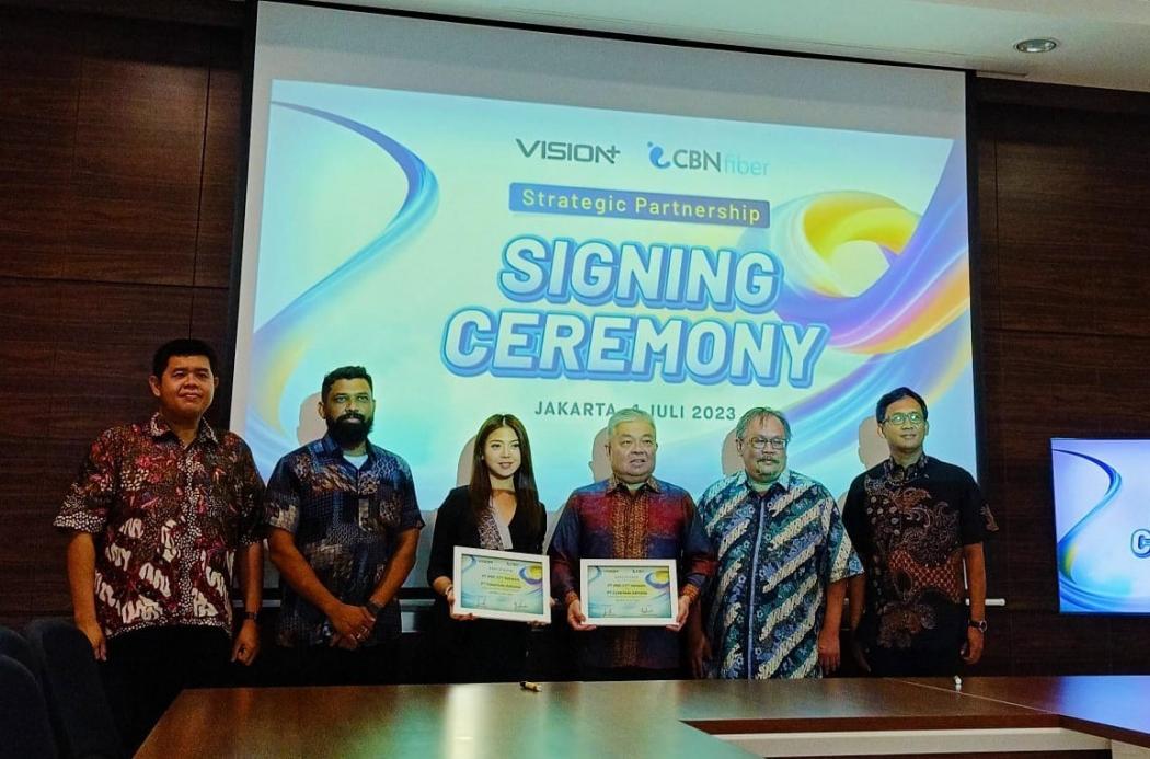 Vision+ dan CBN Resmikan Kerja Sama untuk Memperluas Akses Konten Hiburan Digital Masyarakat Indonesia