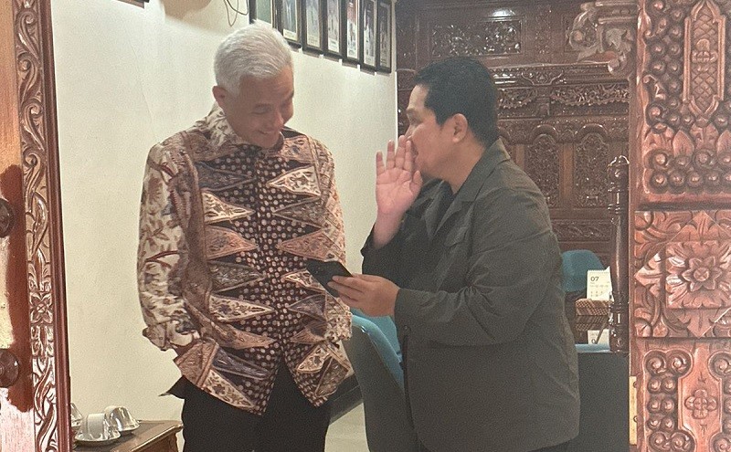 Pulang Haji, Ganjar Pranowo Dikunjungi Erick Thohir