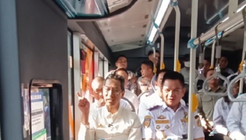 Rute Uji Coba Transjakarta Kalideres ke Bandara Soekarno-Hatta, Pj Gubernur Heru Budi Cek Langsung
