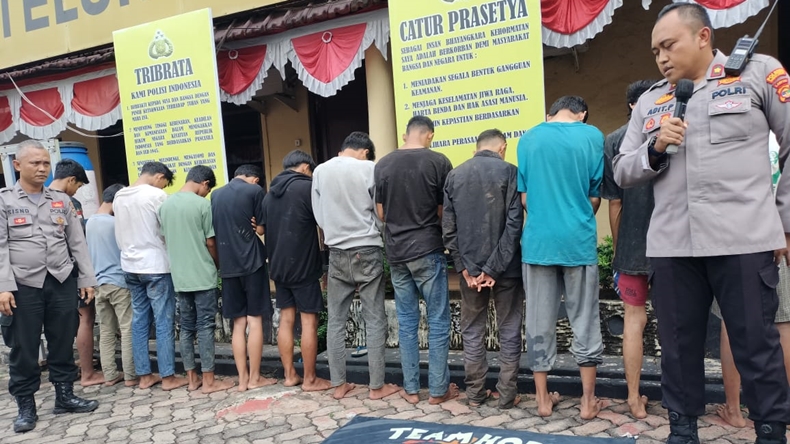 Diduga Hendak Tawuran, Belasan Pelajar di Bandarlampung Diamankan
