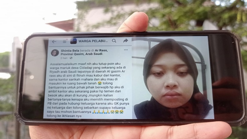 Curhat di Medsos, TKW asal Sukabumi Dikurung di Arab Saudi dan Ingin Pulang