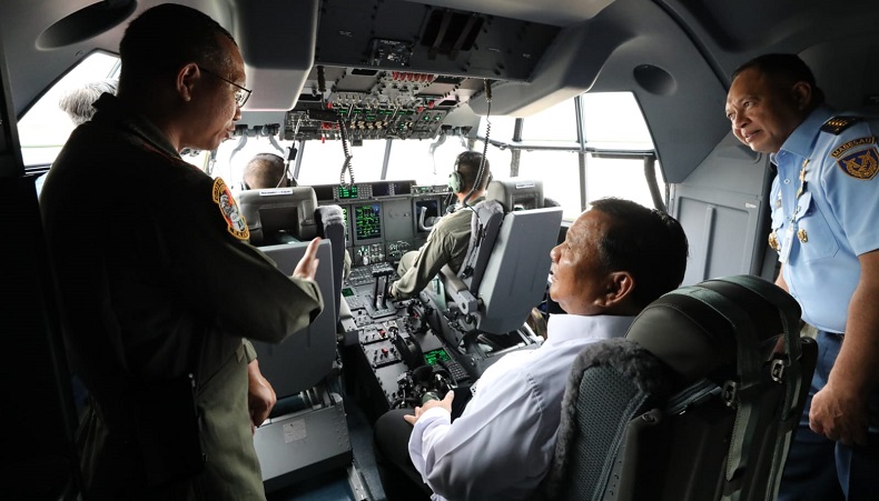 Prabowo Sebut C-130J Super Hercules Pesawat Canggih untuk Jaga Kedaulatan RI