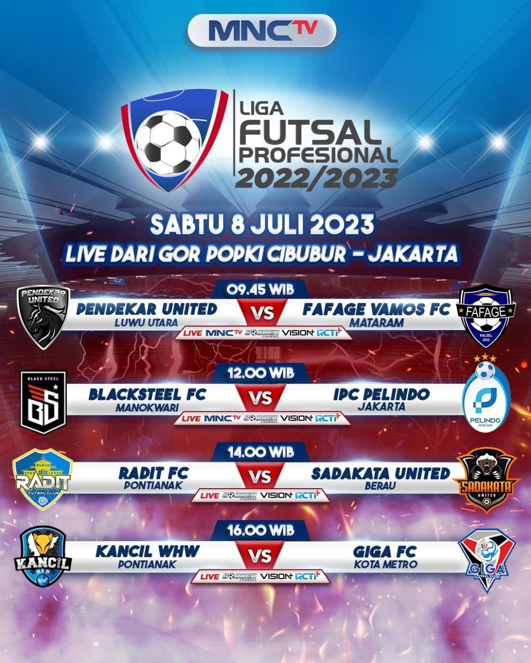 Liga Futsal Profesional Kembali Bergulir, Saksikan 2 Pertandingan Big Match di MNCTV