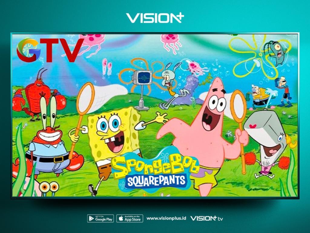 Yuk Flashback Kartun Favorit Masa Kecil, Nonton Spongebob Squarepants di Vision+!