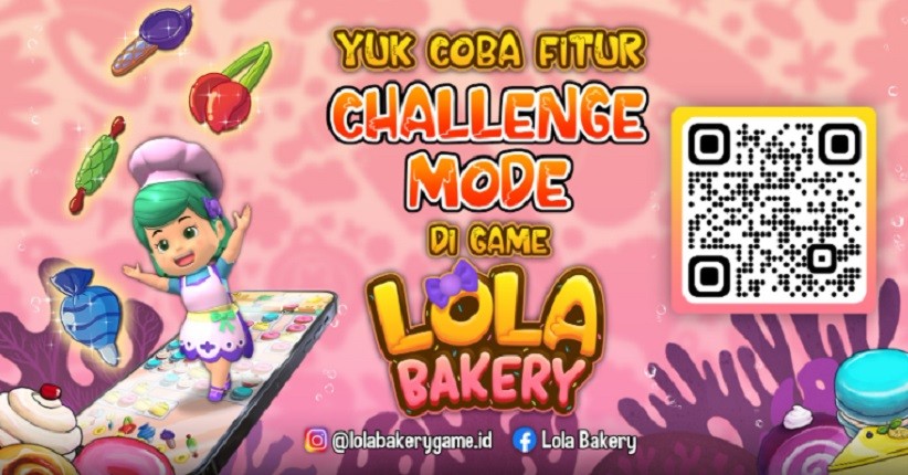 Dapatkan Diamond Gratis dengan Main Fitur Challenge Mode di Game Lola Bakery!