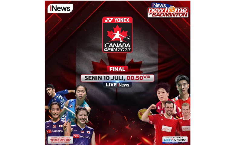 Final Canada Open 2023 Dini Hari Nanti: Si Cantik Chiharu Shida Beraksi, Live di iNews