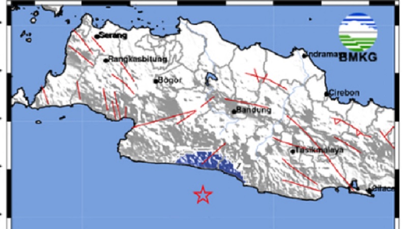 Gempa Terkini M 3,1 Guncang Bandung, Kedalaman 21 Km