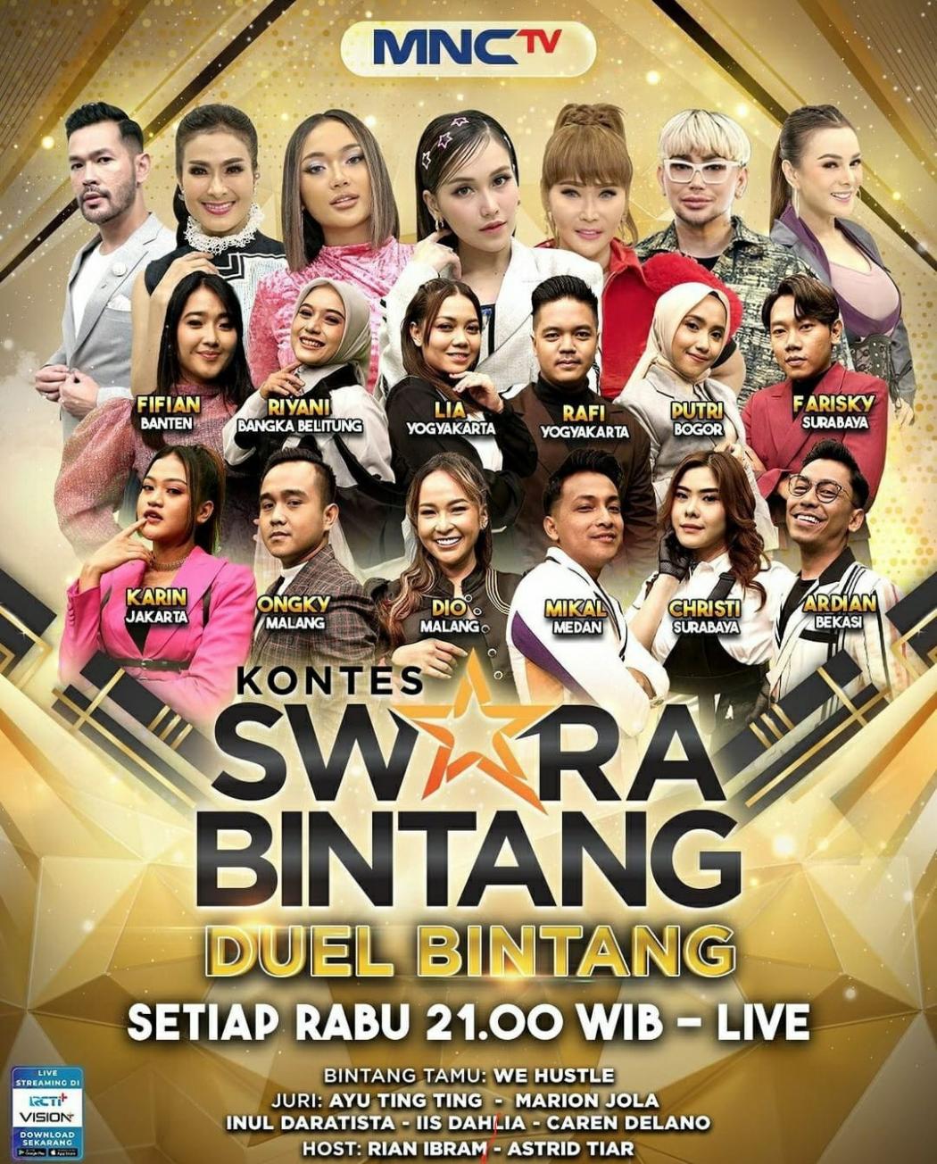 Panas! Duel Bintang di Kontes Swara Bintang Akan Tayang Live di MNCTV Mulai Besok