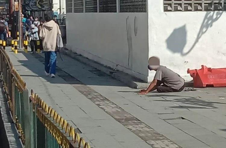 Video Viral, Pengemis di Sarkem Jogja Pura-Pura Lumpuh untuk Tarik Simpati Warga