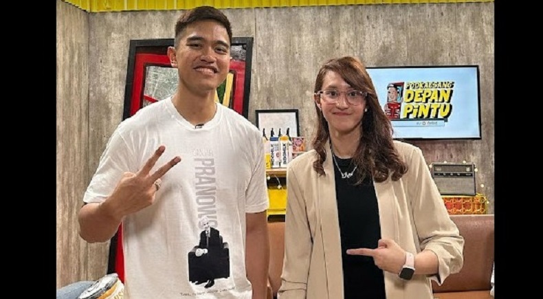 Foto dengan Tsamara Amany, Kaesang Pakai Kaos Bergambar Ganjar Pranowo Lagi