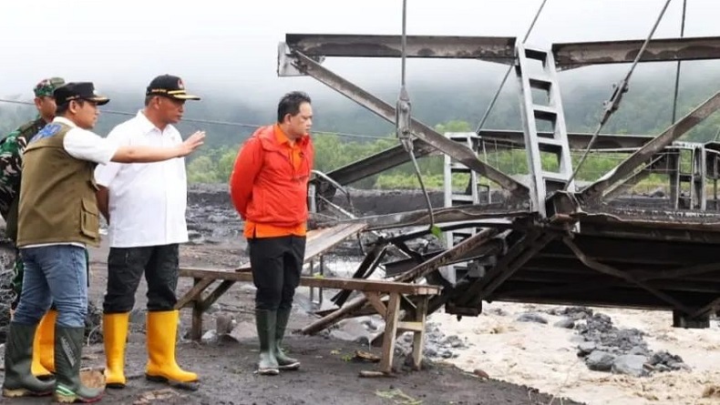 Banjir Lahar dan Longsor Rusak 18 Infrastruktur, Bupati Lumajang Minta Bantuan BNPB 