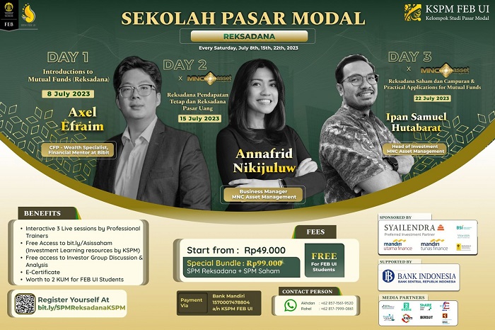 MNC Asset Gandeng KSPM FEB UI Gelar Sekolah Pasar Modal Reksa Dana