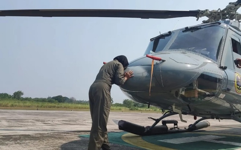 Sejarah, Lettu Sri Utami Jadi Kapten Pilot Perempuan Pertama Helikopter Puspenerbal