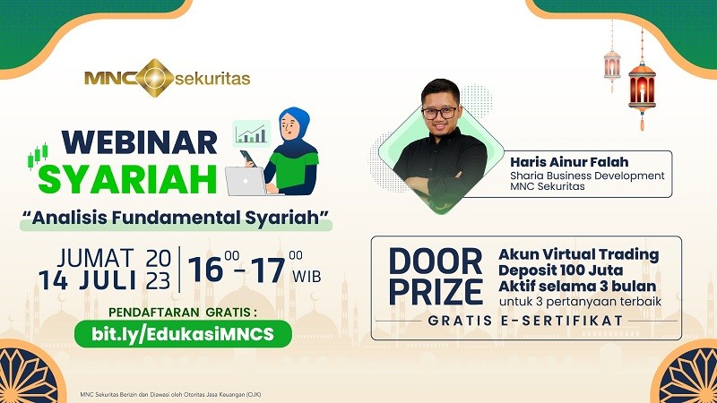 Alhamduliah, Belajar Analisis Fundamental Syariah GRATIS di Webinar MNC Sekuritas