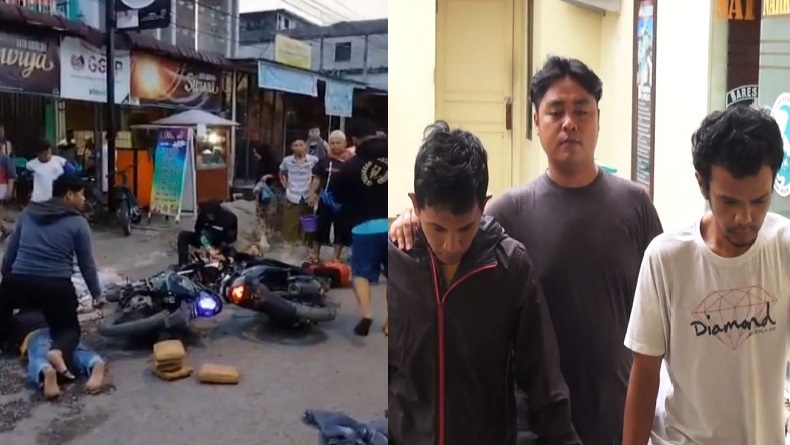 Penangkapan 2 Kurir Ganja di Jalan Merdeka Madina Dramatis bak Film Aksi