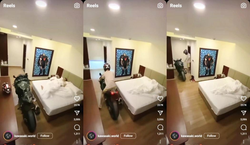 Viral Motor Sport Kawasaki H2 Seharga Rp860 Juta Hanya Dipakai ke Toilet, Netizen Auto Ngakak