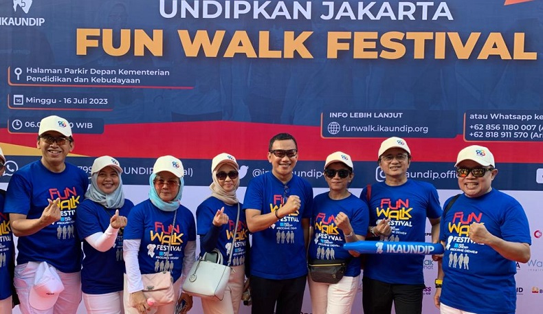 IKA UNDIP Gelar Fun Walk Festival: Undipkan Jakarta, Sehatkan Indonesia