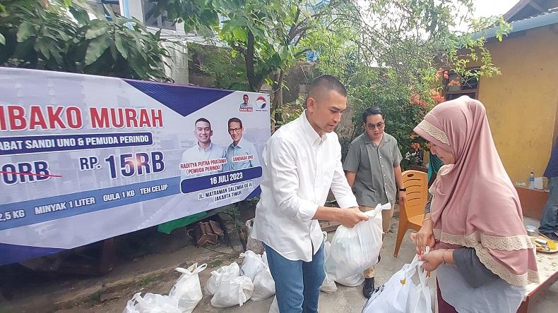 Warga Matraman Antusias Ikut Bazar Sembako Murah Pemuda Perindo: Alhamdulillah