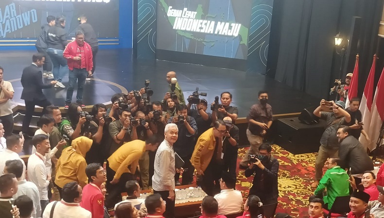 Hadiri Pelatihan Jurkam, Ganjar Pranowo Diteriaki Presiden oleh Relawan