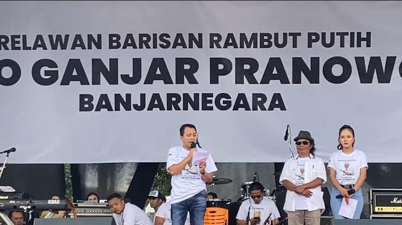 Ratusan Relawan Barisan Rambut Putih di Banjarnegara Deklarasi Dukung Ganjar Capres